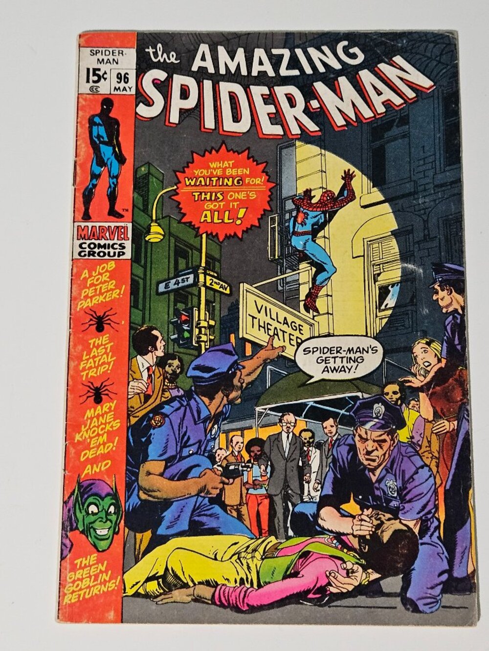 Amazing Spider-Man #96 (Marvel Comics, 1971) Green Goblin Drug Issue Osborn C117
